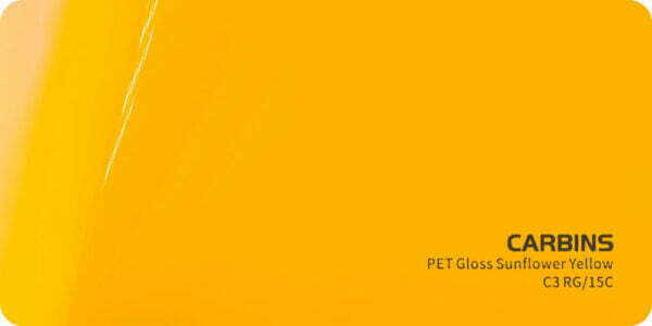 Carbins C3 RG/15C PET Gloss Sunflower Yellow 1MB - folia do zmiany koloru samochodu