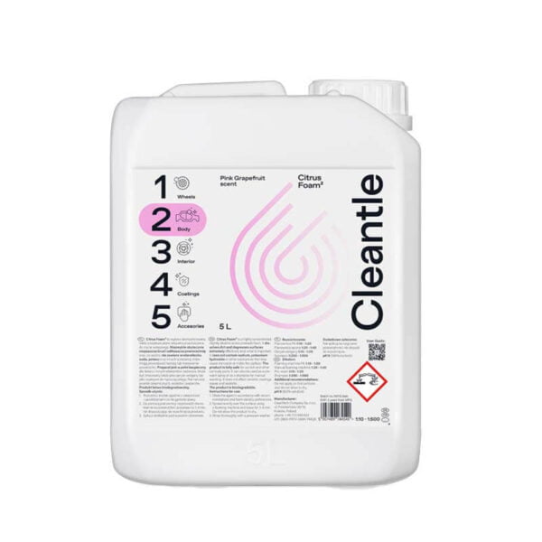 Cleantle Citrus Foam 5L - piana o zasadowym pH