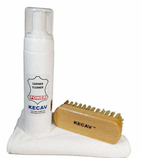 Kecav Leather Cleaner Power set - zestaw do czyszczenia mocno zabrudzonych skór