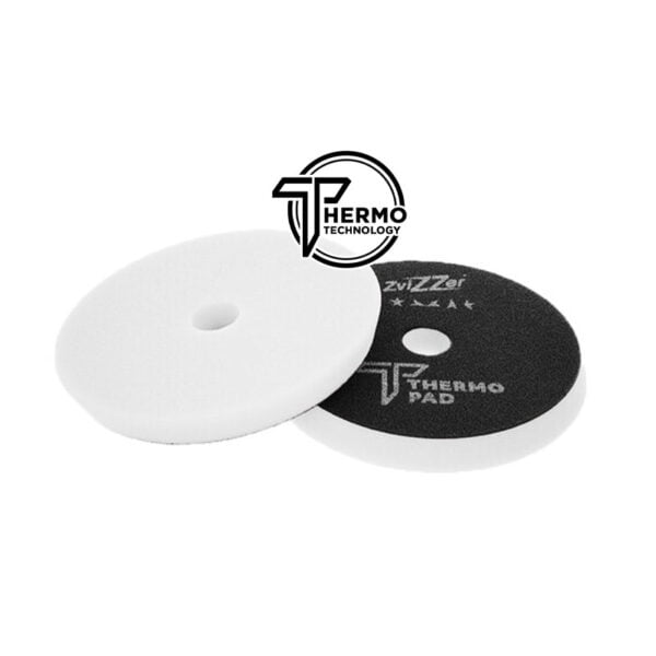 ZviZZer Thermo Pad White 150mm - biała gąbka polerska tnąca