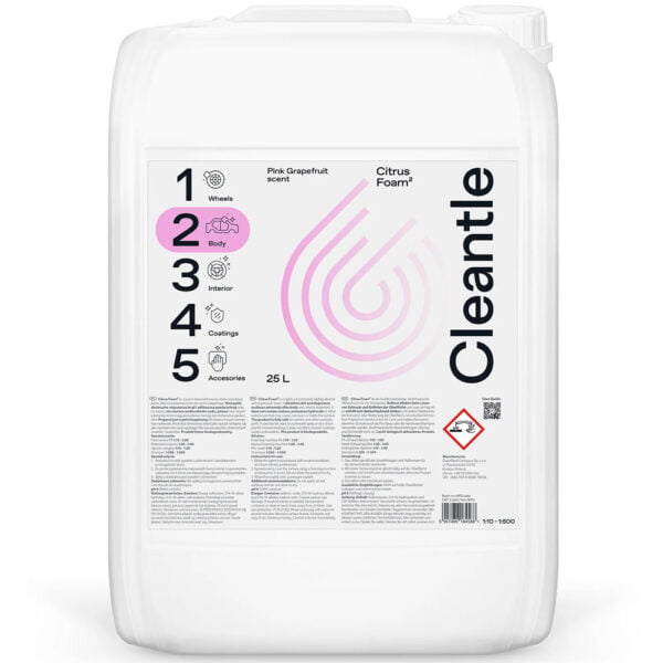 Cleantle Citrus Foam 25L - piana o zasadowym pH