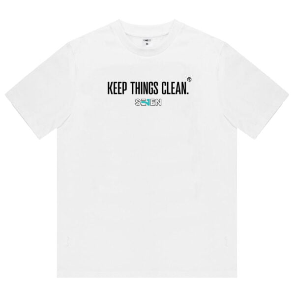 Seven Keep Things Clean White M - koszulka z logo