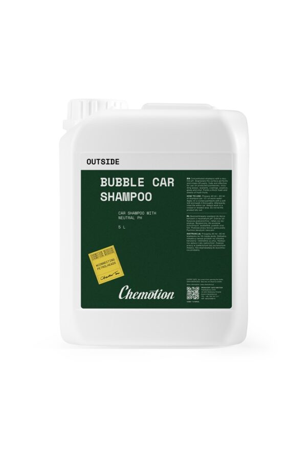 Chemotion Bubble Car Shampoo 5L - neutralny szampon do mycia samochodu