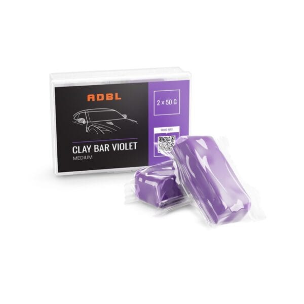 ADBL Clay Bar Violet 2x50g - średnio twarda glinka do lakieru