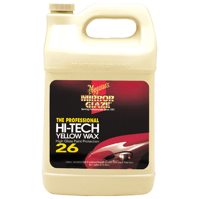 Meguiar's Hi-Tech Yellow Wax Liquid 3.8L - wax with yellow carnauba 1 Meguiar's Hi-Tech Yellow Wax Liquid 3