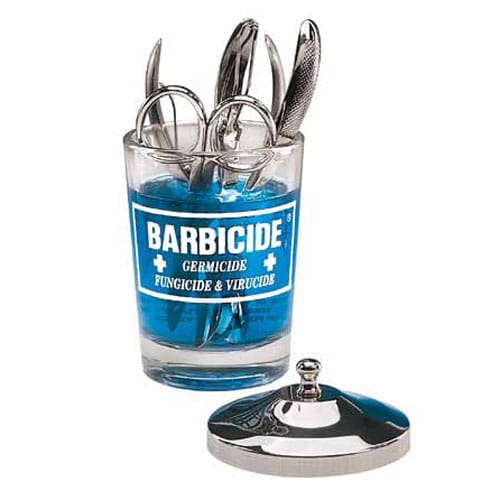 Barbicide Podręczny Pojemnik Szklany 120ml - do dezynfekcji narzędzi i akcesoriów 1 Barbicide Podręczny Pojemnik Szklany 120ml - do dezynfekcji narzędzi i akcesoriów