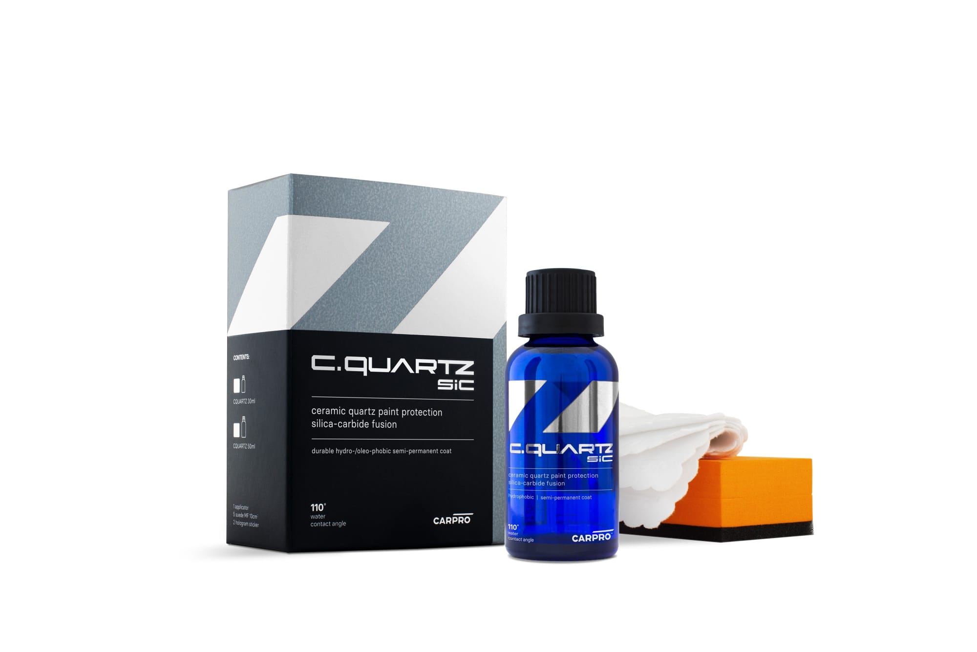 CarPro C.Quartz SiC Kit 30ml - powłoka ceramiczna 1 CarPro C.Quartz SiC Kit 30ml - powłoka ceramiczna