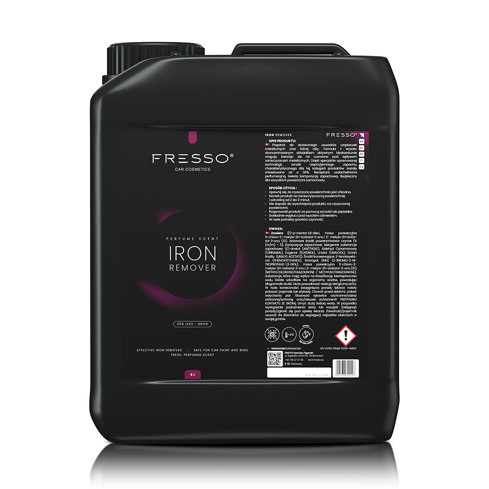 Fresso Iron Remover 5L - preparat do usuwania lotnej rdzy i zanieczyszczeń metalicznych 1 Fresso Iron Remover 5L - preparat do usuwania lotnej rdzy i zanieczyszczeń metalicznych