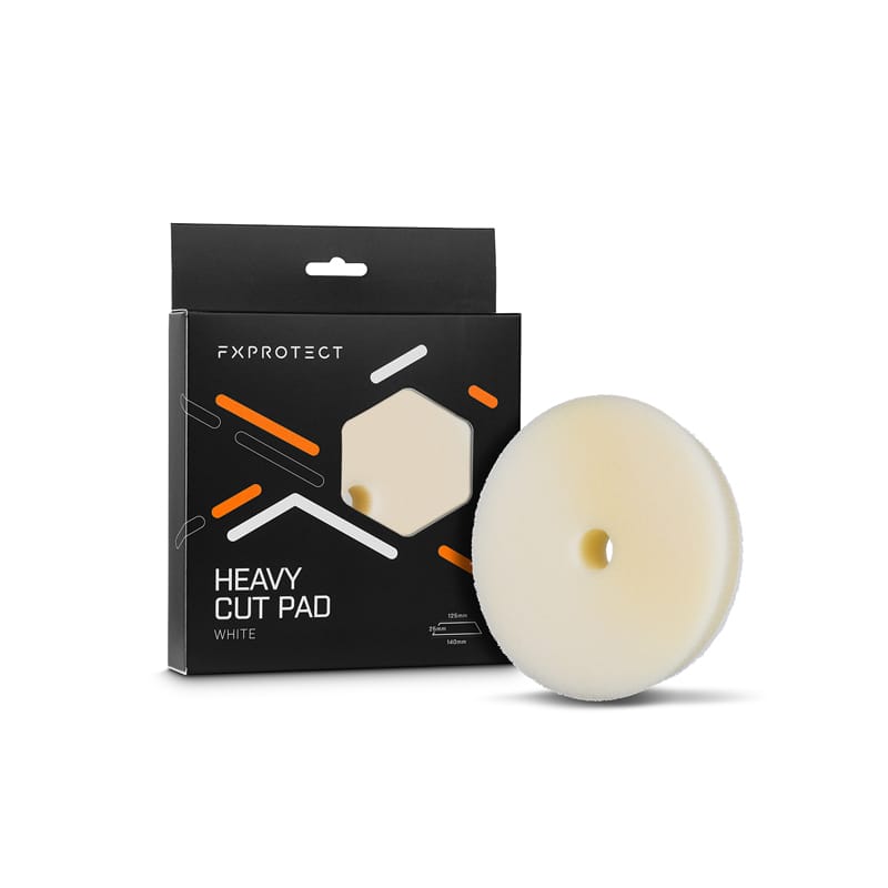 FX Protect Heavy Cut Pad White 125mm - otwarto-komórkowy silnie tnący pad 1 FX Protect Heavy Cut Pad White 125mm - otwarto-komórkowy silnie tnący pad
