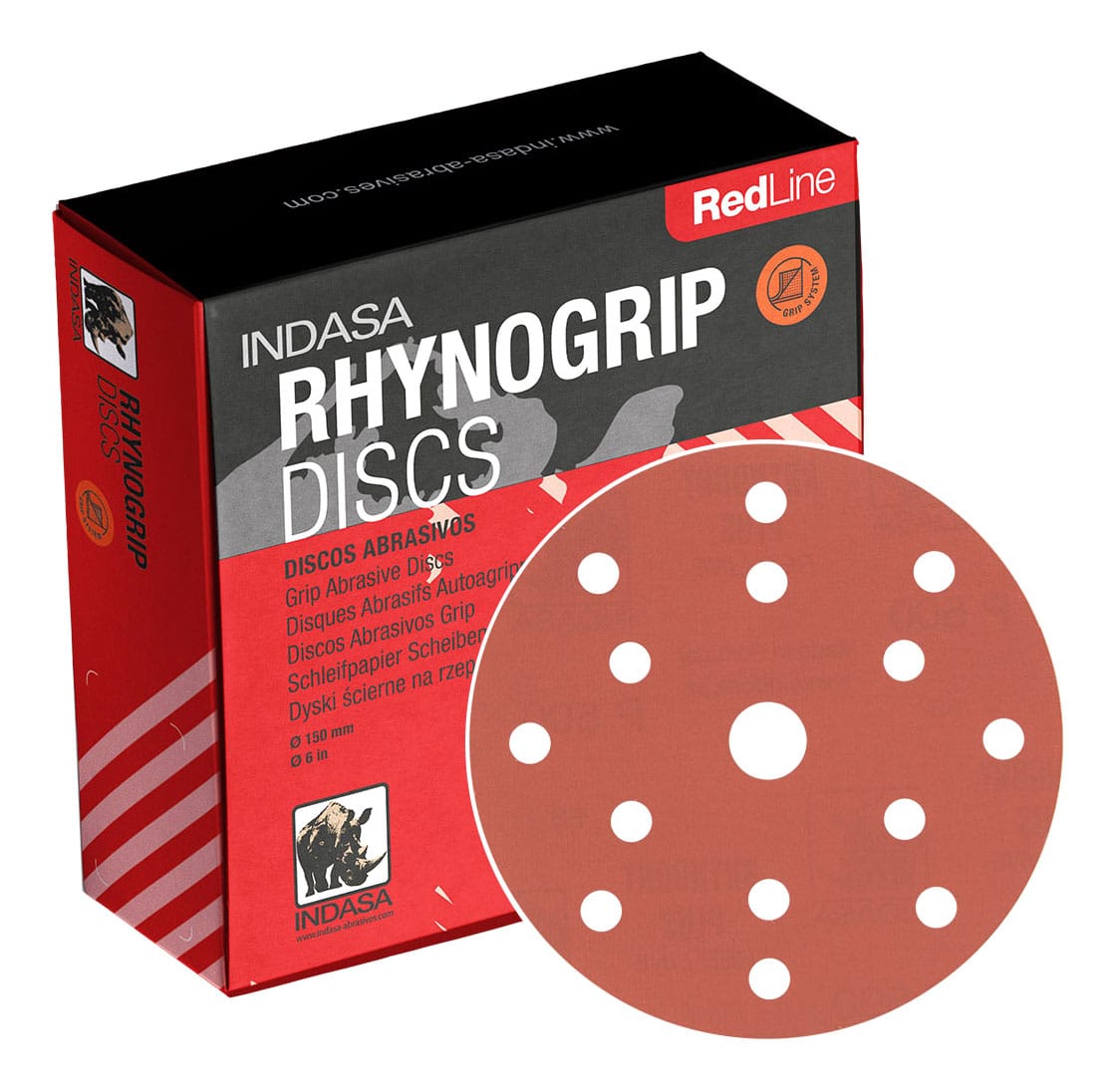 INDASA dysk rzep RLR D 150mm 15H P-800 1 INDASA dysk rzep RLR D 150mm 15H P-800