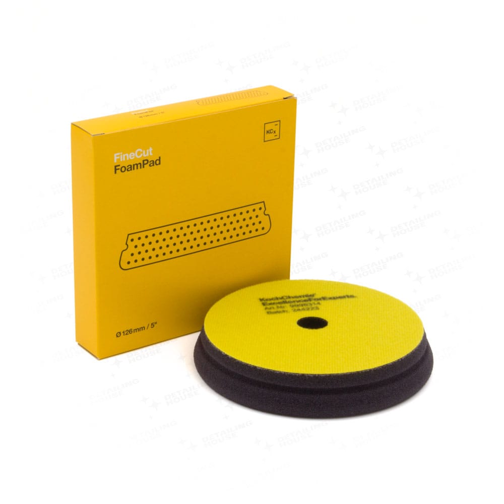 Koch Chemie Gąbka Fine Cut Żółta 126mm - gąbka polerska średnio twarda 1 Koch Chemie Gąbka Fine Cut Żółta 126mm