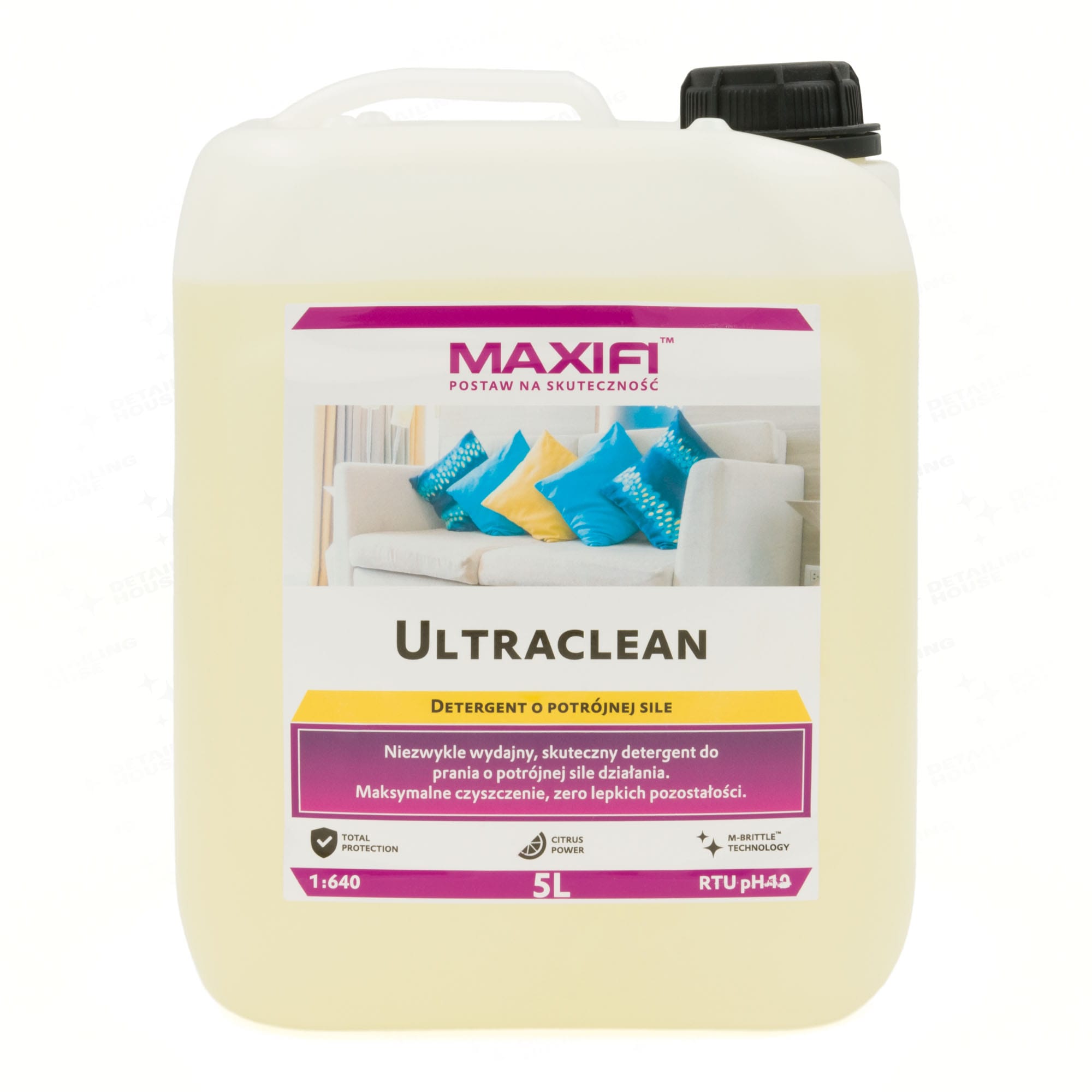 Maxifi Ultraclean 5L - laundry detergent and rinse aid 1 Maxifi Ultraclean 5L - detergent do prania i płukania