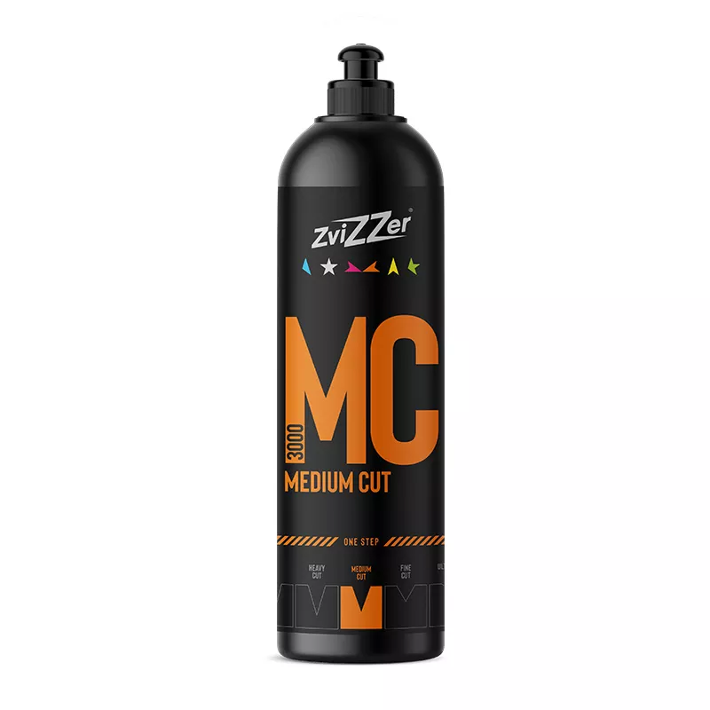 ZviZZer MC3000 Medium Cut Orange 750ml - one-step paint correction paste 1 ZviZZer MC3000 Medium Cut Orange 750ml - pasta do jednoetapowej korekty lakieru
