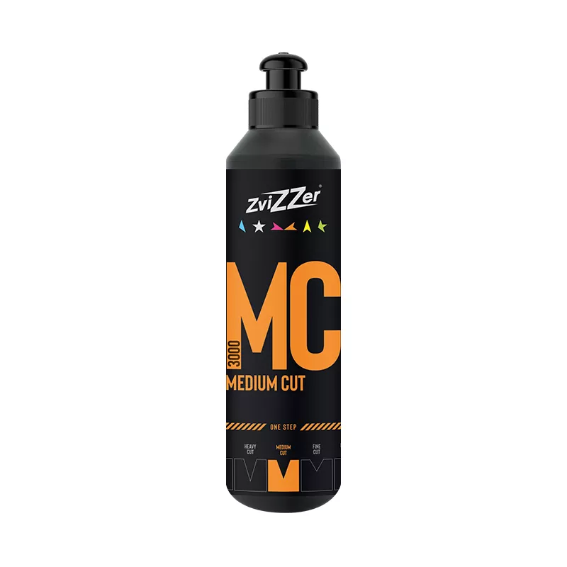 ZviZZer MC3000 Medium Cut Orange 250ml - pasta do polerska do jednoetapowej korekty lakieru 1 ZviZZer MC3000 Medium Cut Orange 250ml - pasta do polerska do jednoetapowej korekty lakieru