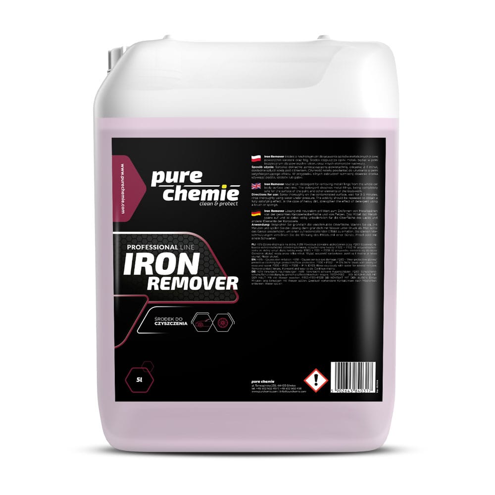 Pure Chemie Iron Remover 5L - delikatny środek do usuwania opiłków metalicznych 1 Pure Chemie Iron Remover 5L - delikatny środek do usuwania opiłków metalicznych