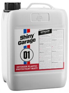 shiny garage interior plastic protectant matt 5l big