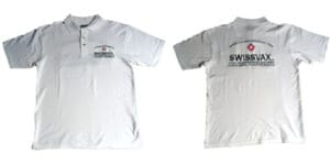 swissvax polo shirt white big