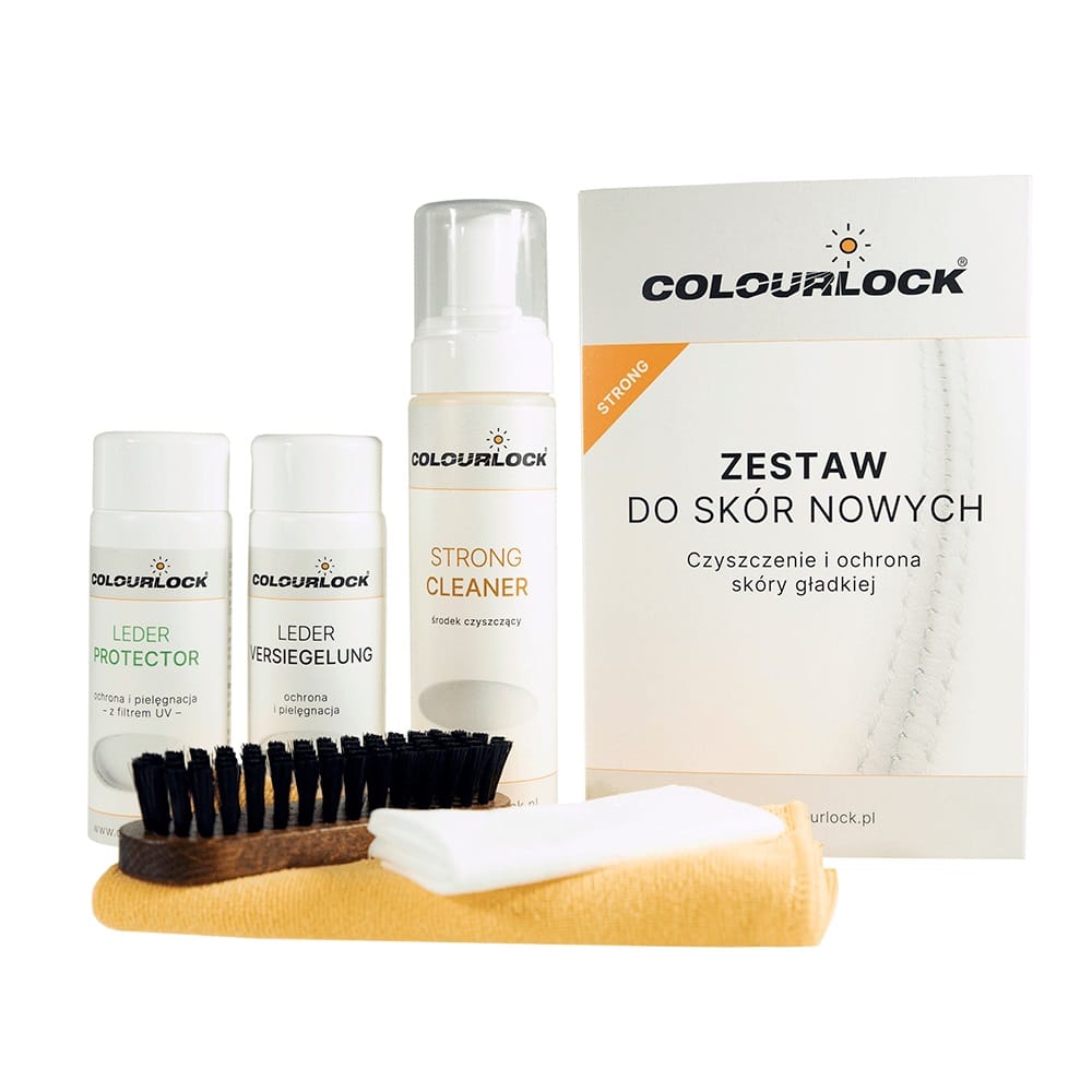 Colourlock Zestaw Strong Clean + Protector - zestaw do skór nowych 1 Colourlock Zestaw Strong Clean + Protector - zestaw do skór nowych