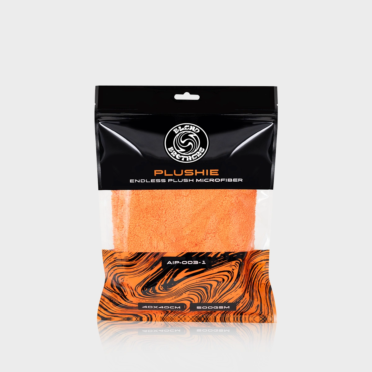 Blend Brothers PLUSHIE Microfiber Orange 40x40cm - delikatna mikrofibra do lakieru 1 Blend Brothers PLUSHIE Microfiber Orange