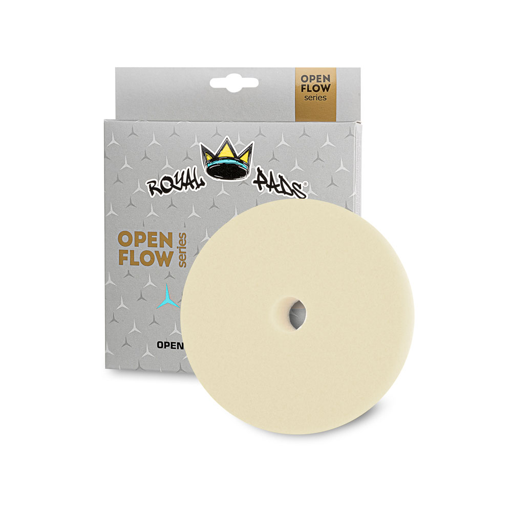 Royal Pads OF Heavy Cut 153mm White - otwarto-komórkowy pad polerski mocno tnący 1 Royal Pads OF Heavy Cut 153mm White - otwarto-komórkowy pad polerski mocno tnący