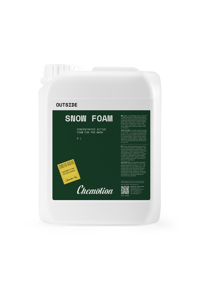Chemotion Snow Foam 5L - skoncentrowana piana aktywna do mycia wstępnego 1 Chemotion Snow Foam 5L - skoncentrowana piana aktywna do mycia wstępnego