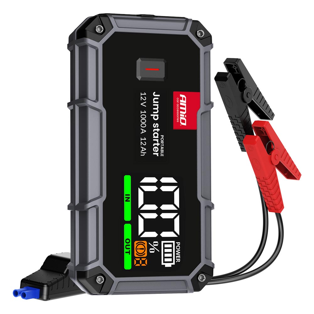 AMiO 04676 - urządzenie rozruchowe 12V 12Ah 1000A PRO