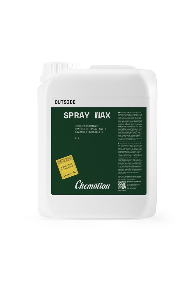 Chemotion Spray Wax 5L - syntetyczny wosk w sprayu 1 Chemotion Spray Wax 5L - syntetyczny wosk w sprayu