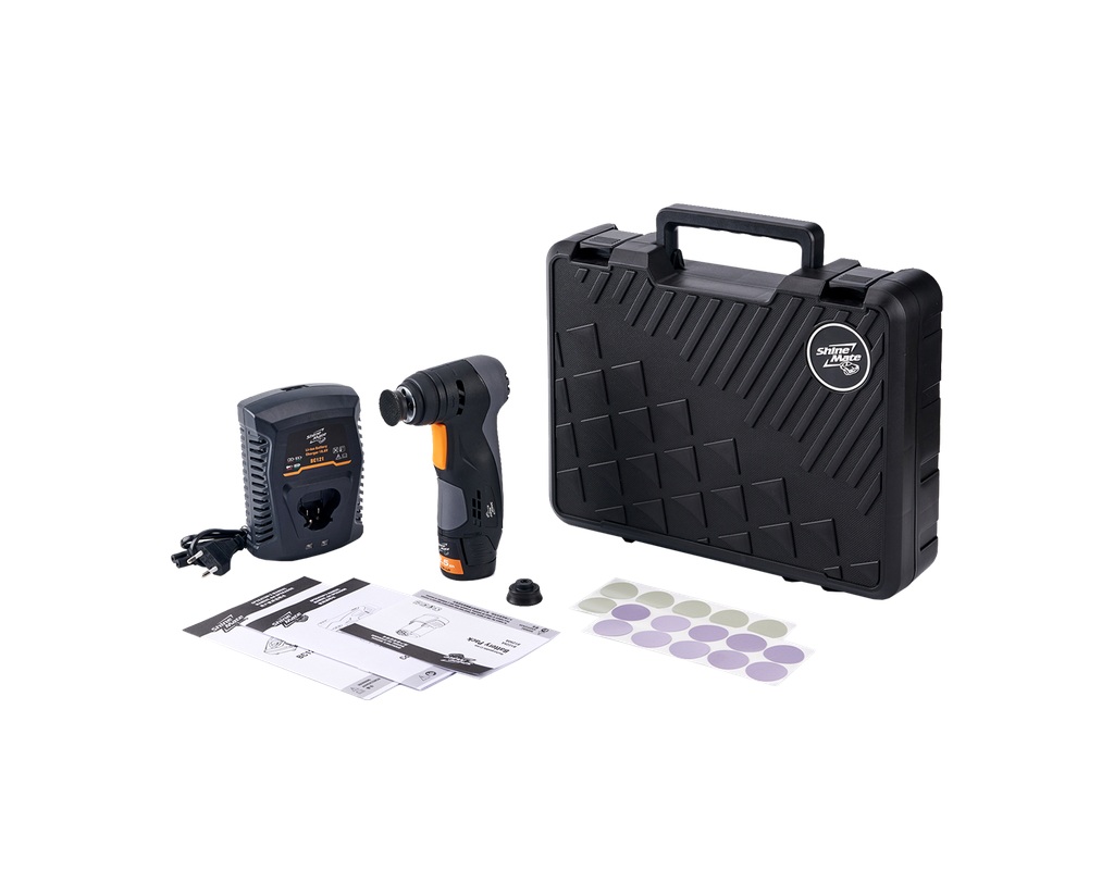 ShineMate EB200A KIT - Bezprzewodowa szlifierka oscylacyjna 10.8 V DC