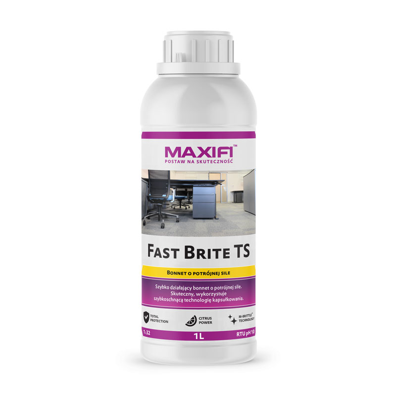 Maxifi FastBrite TS B809 1L - środek do bonnetowania tapicerki 1 Maxifi FastBrite TS B809 1L - środek do bonnetowania tapicerki