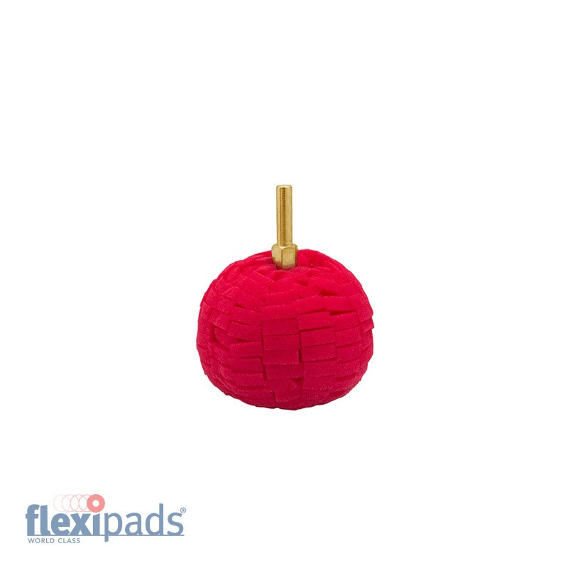 Flexipads Kulka Polerska 70mm z trzpieniem 6mm - gąbka na wkrętarkę do polerowania felg, lakieru, trudno dostępnych miejsc 1 Flexipads Kulka Polerska 70mm z trzpieniem 6mm - gąbka na wkrętarkę do polerowania felg