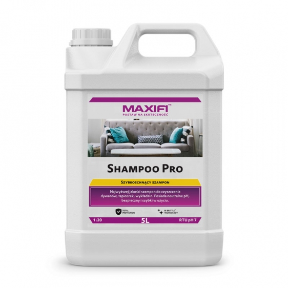 Maxifi Shampoo Pro B707 5L - szampon do prania tapicerki 1 Maxifi Shampoo Pro B707 5L - szampon do prania tapicerki