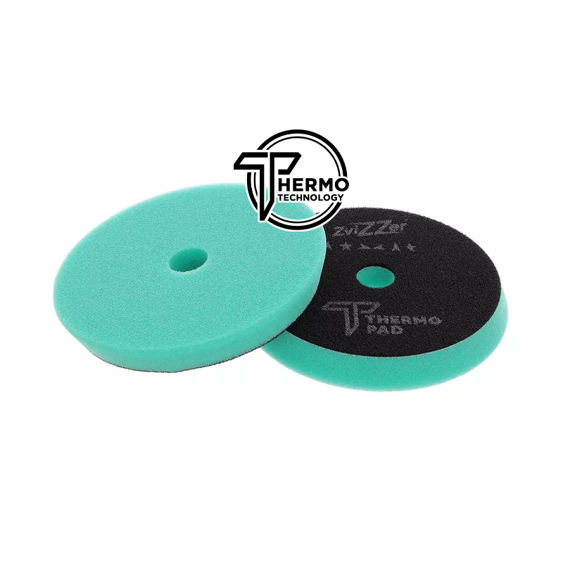 ZviZZer Thermo Pad Green 125mm - gąbka polerska tnąca 1 ZviZZer Thermo Pad Green 125mm - gąbka polerska tnąca