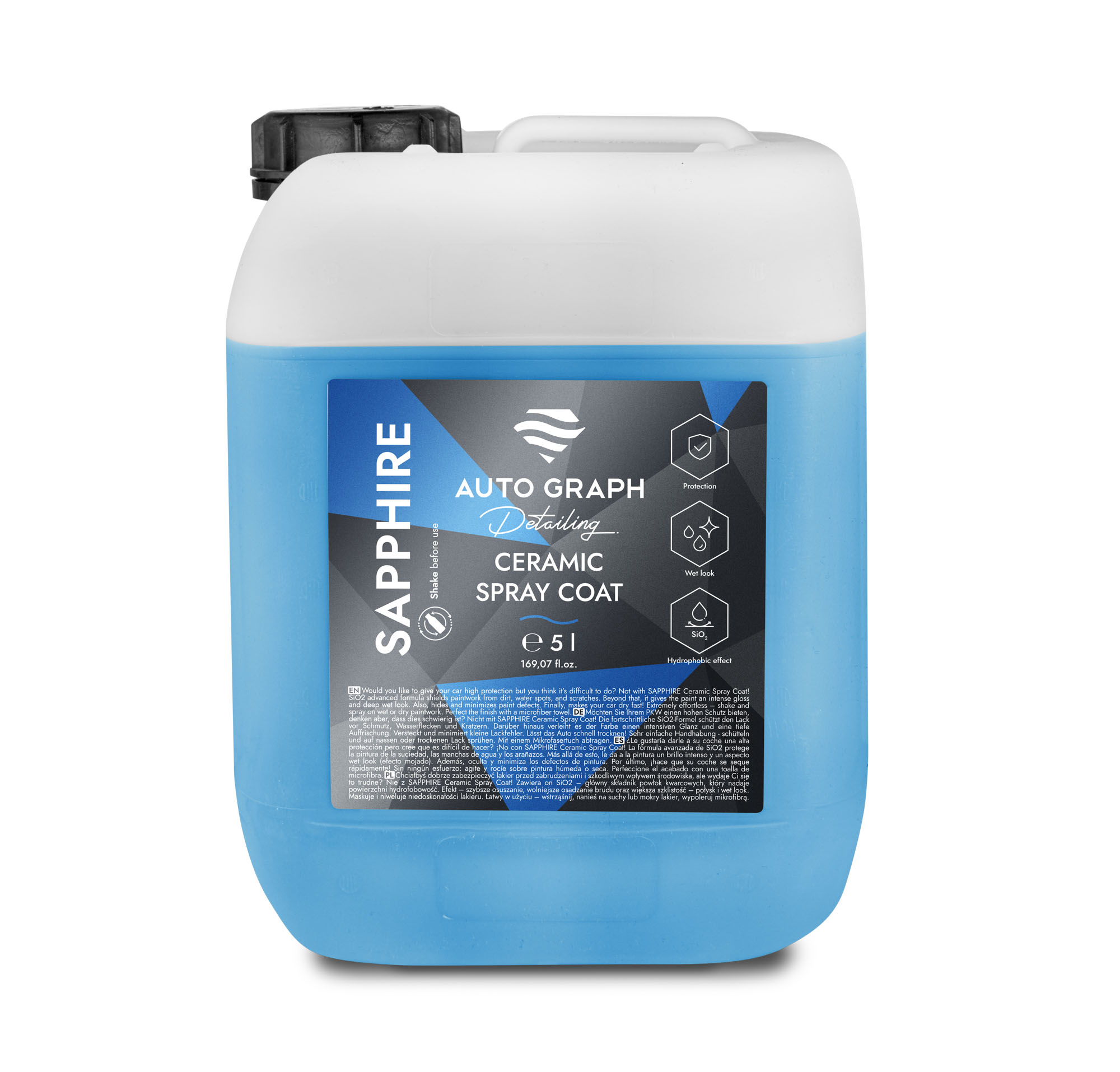 Auto Graph Sapphire 5L - quick detailer z kwarcem SiO2 1 Auto Graph Sapphire 5L - quick detailer z kwarcem SiO2