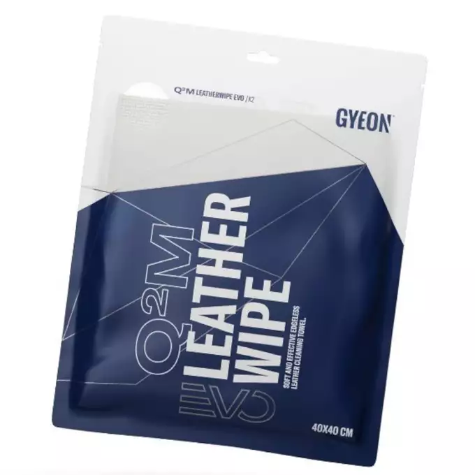 Gyeon Q2M LeatherWipe EVO - mikrofibra do każdego rodzaju tapicerki skórzanej 40x40cm 2-pak 1 Gyeon Q2M LeatherWipe EVO - mikrofibra do każdego rodzaju tapicerki skórzanej 40x40cm 2-pak