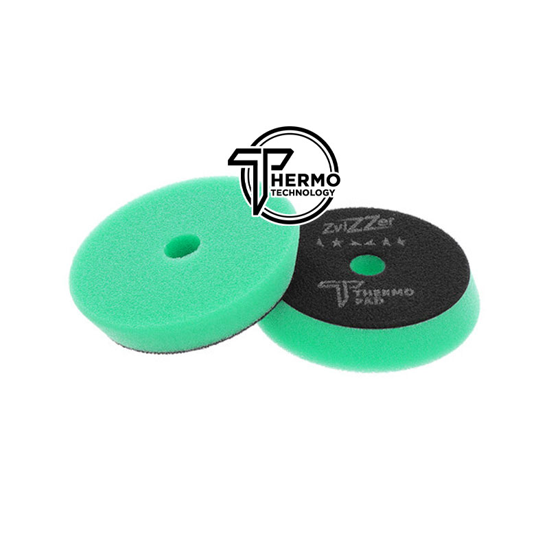 ZviZZer Thermo Pad Green 80mm - gąbka polerska tnąca 1 ZviZZer Thermo Pad Green 80mm - gąbka polerska tnąca