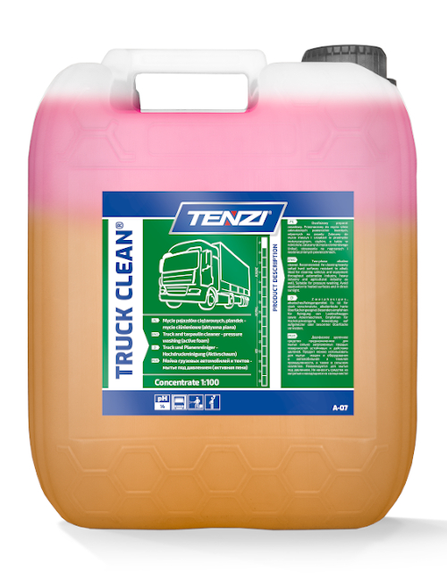 Tenzi Truck Clean 10L - aktywna piana do mycia ciężarówek, silników, plandek 1 Tenzi Truck Clean 10L - aktywna piana do mycia ciężarówek
