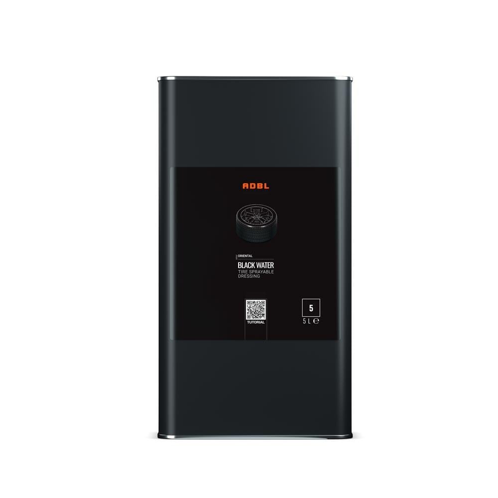 ADBL Black Water 5L - dressing, nabłyszczacz do opon w sprayu 1 ADBL Black Water 5L - dressing