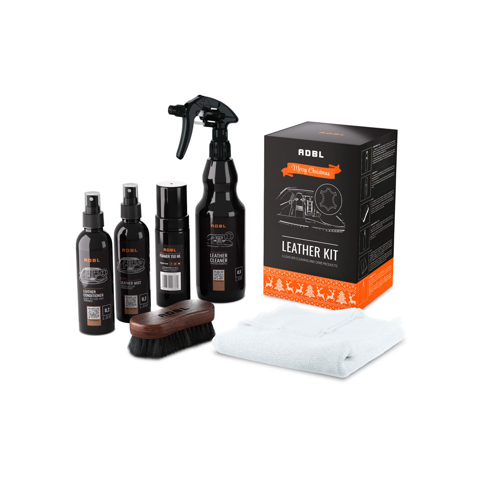 ADBL Leather Kit - zestaw produktów do czyszczenia i pielęgnacji tapicerki skórzanej 1 ADBL Leather Kit - zestaw produktów do czyszczenia i pielęgnacji tapicerki skórzanej