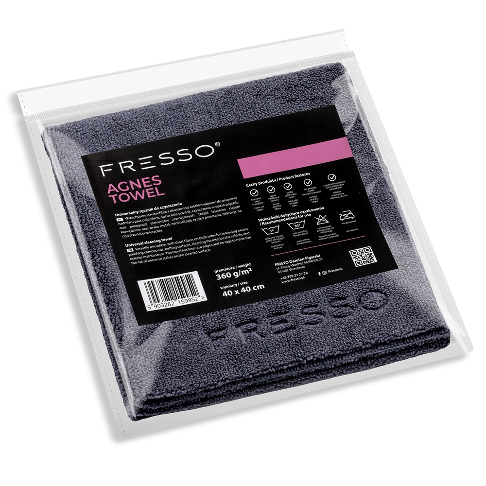 Fresso Agnes Towel Mikrofibra 360gsm 40x40cm 1 Fresso Agnes Towel Mikrofibra 360gsm 40x40cm