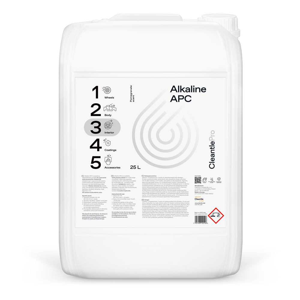 CleantlePro Alkaline APC 25L - uniwersalny środek czyszczący 1 CleantlePro Alkaline APC 25L - uniwersalny środek czyszczący