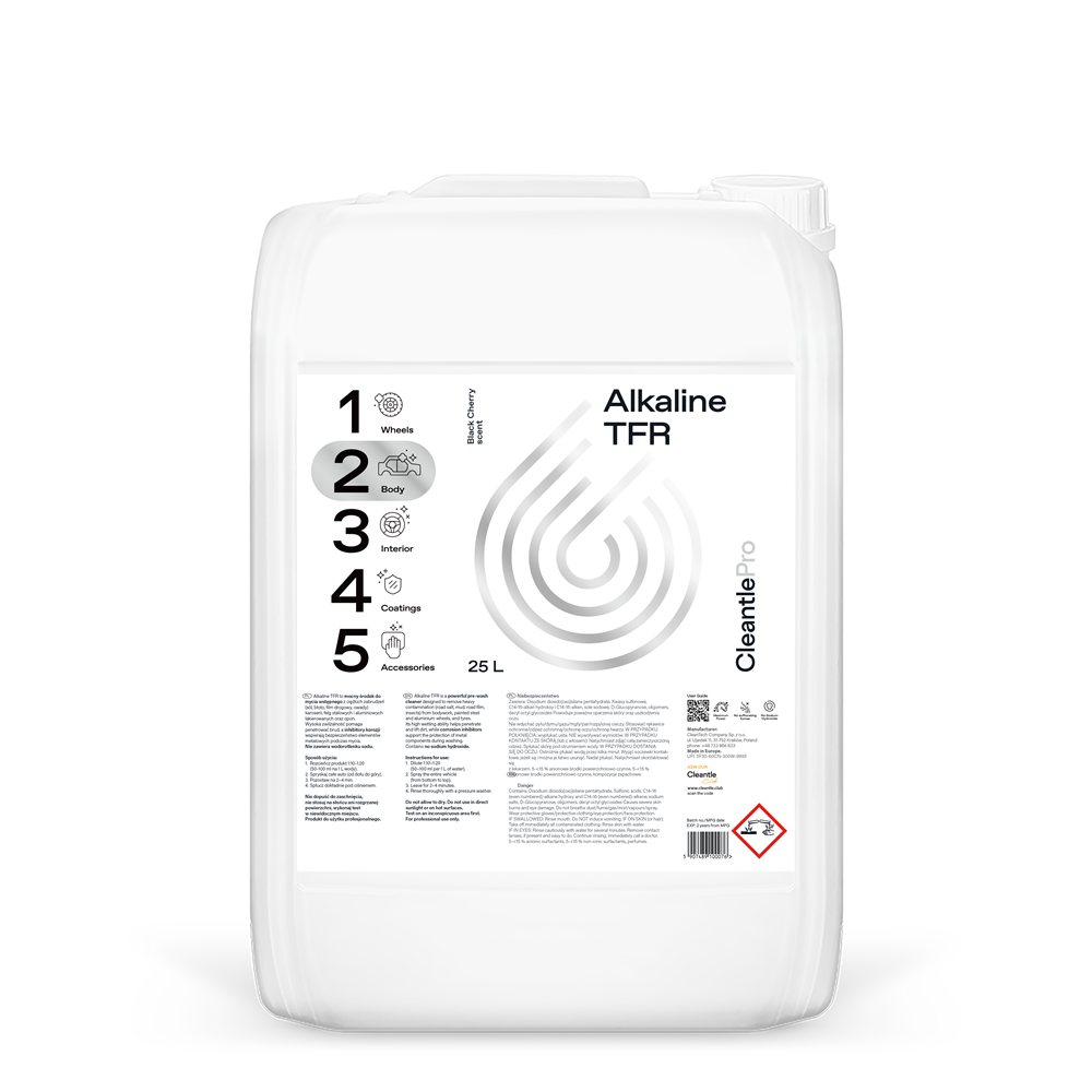 CleantlePro Alkaline TFR 25L - produkt do usuwania filmu drogowego 1 CleantlePro Alkaline TFR 25L - produkt do usuwania filmu drogowego