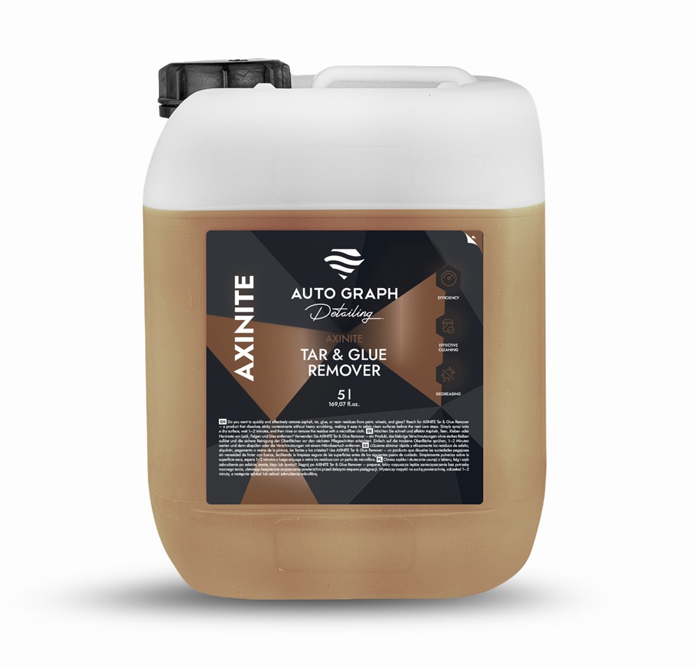 Auto Graph Axinite Tar & Glue Remover 5L - środek do usuwania smoły 1 Auto Graph Axinite Tar & Glue Remover 5L - środek do usuwania smoły