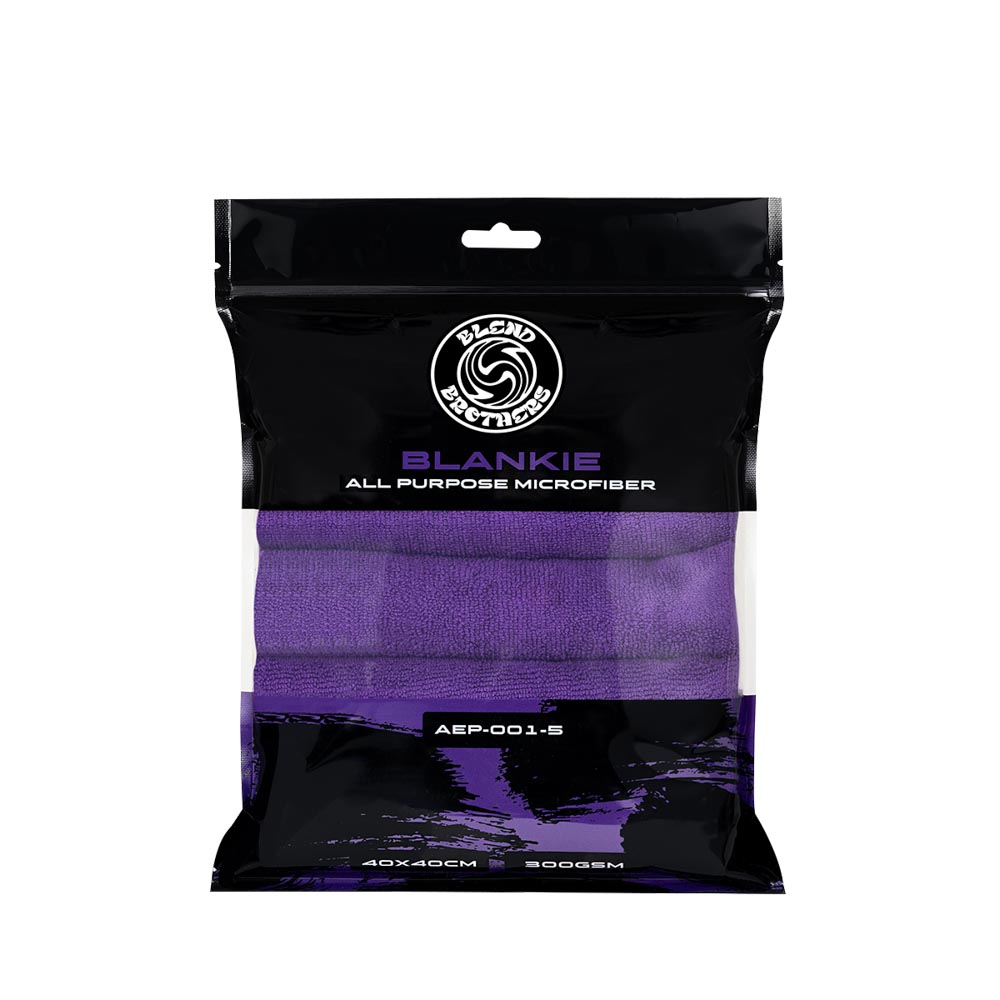 Blend Brothers BLANKIE 5-Pack Microfiber Purple - zestaw 5 sztuk uniwersalnych mikrofibr 1 Blend Brothers BLANKIE 5-Pack Microfiber Purple - zestaw 5 sztuk uniwersalnych mikrofibr