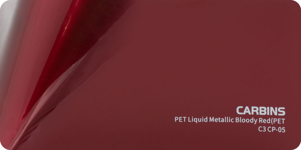 Carbins C3 CP-05 PET Liquid Metallic Bloody Red 1MB - folia do zmiany koloru samochodu 1 Carbins C3 CP-05 PET Liquid Metallic Bloody Red 1MB - folia do zmiany koloru samochodu