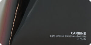 Carbins C3 HA105 PET Light-sensitive Black Charm Red 1MB - folia do zmiany koloru samochodu