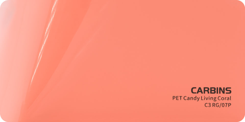 Carbins C3 RG/07P PET Candy Living Coral - folia do zmiany koloru samochodu 1 Carbins C3 RG/07P PET Candy Living Coral - folia do zmiany koloru samochodu