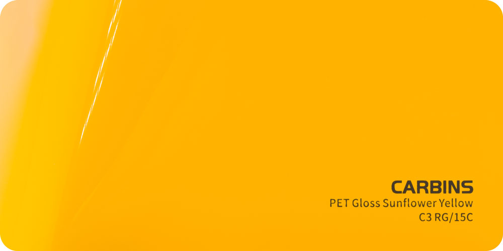 Carbins C3 RG/15C PET Gloss Sunflower Yellow - folia do zmiany koloru samochodu