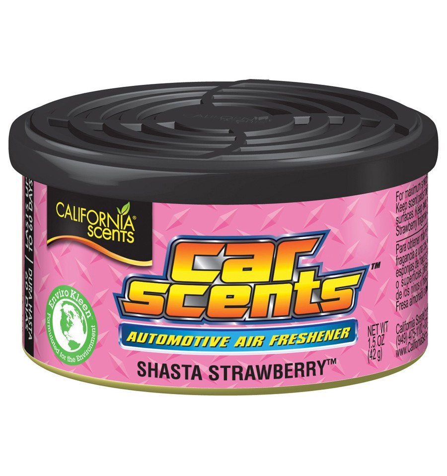 California Scents Shasta Strawberry - puszka zapachowa do auta truskawka 42g 1 California Scents Shasta Strawberry - puszka zapachowa do auta truskawka 42g