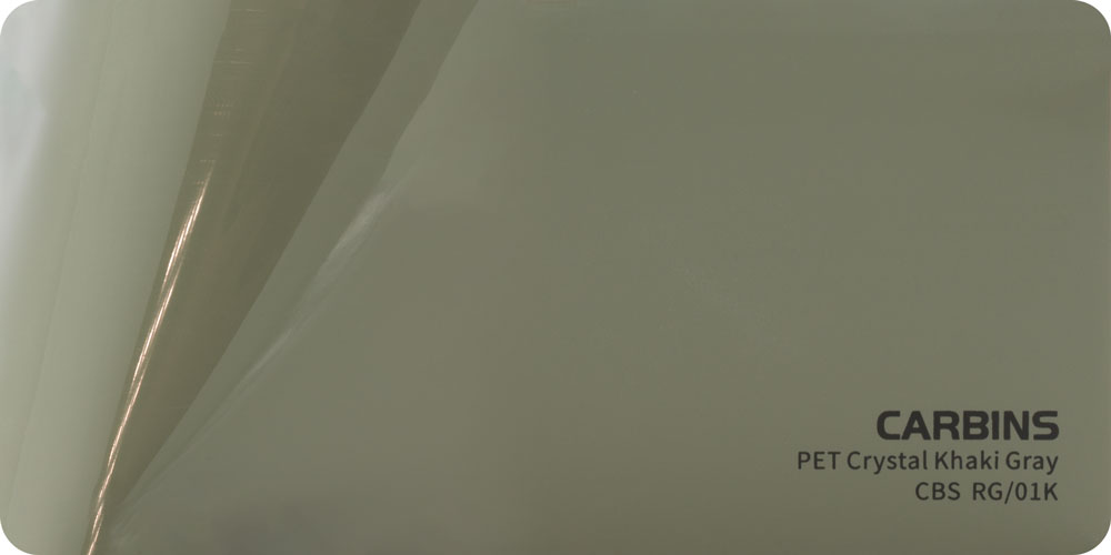 Carbins CBS RG/01K PET Crystal Khaki Gray 1MB - folia do zmiany koloru samochodu 1 Carbins CBS RG/01K PET Crystal Khaki Gray 1MB - folia do zmiany koloru samochodu