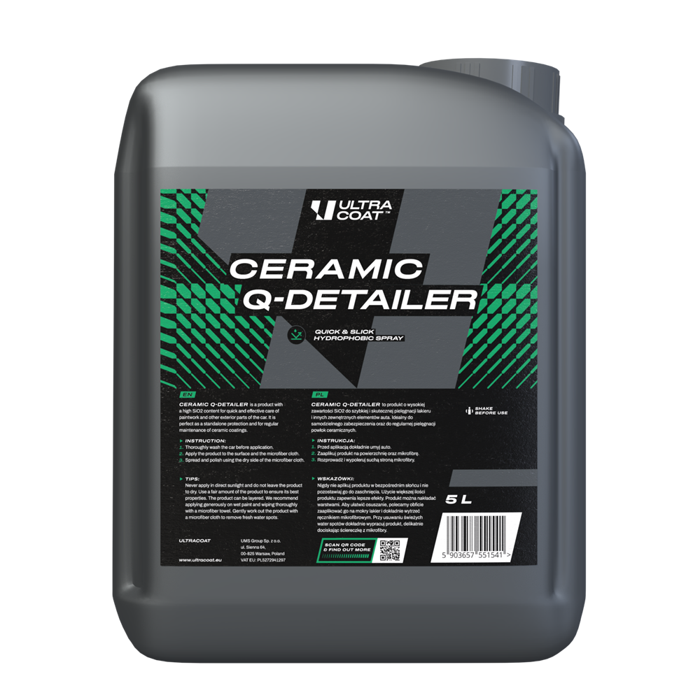 Ultracoat Ceramic Q-Detailer 5L - quick detailer z kwarcem SiO2 1 Ultracoat Ceramic Q-Detailer 5L - quick detailer z kwarcem SiO2